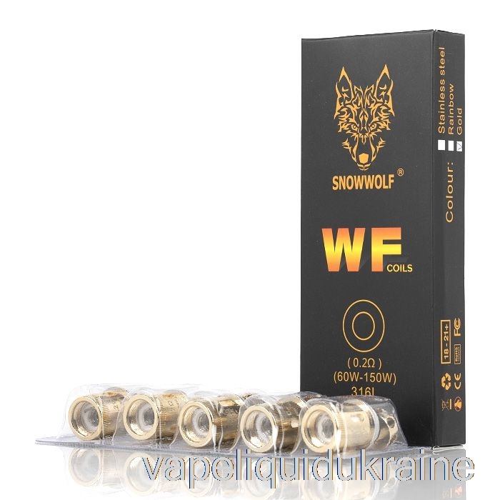 Vape Liquid Ukraine SnowWolf WOLF WF Replacement Coils 0.2ohm WF Coils (Gold)